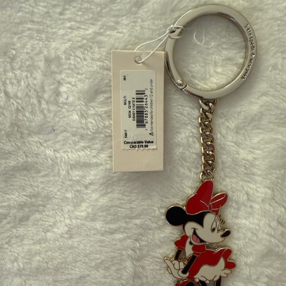 NWT Kate Spade Disney Minnie Mouse Keychain – Rare Collectible - Picture 6 of 6